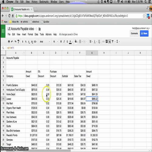 formulas in google sheets