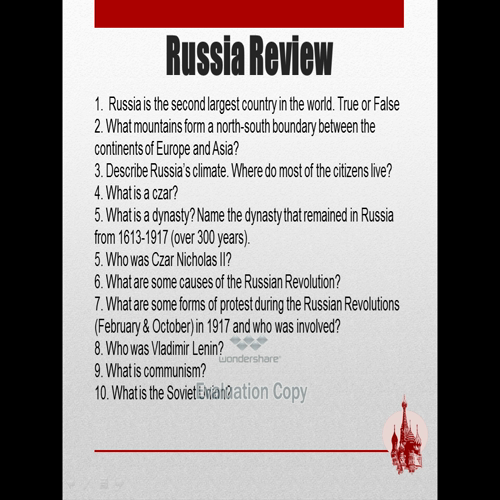 1-10 russia revolution ppt
