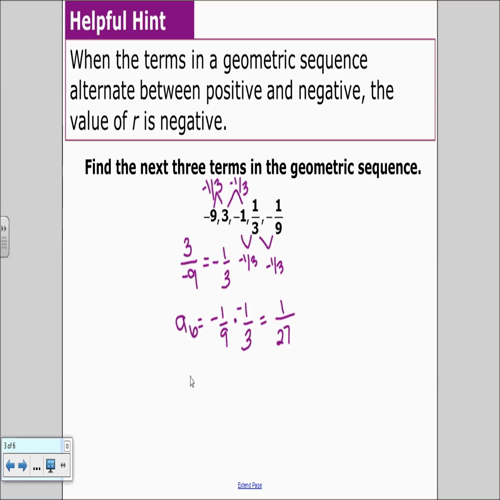 geometric sequences