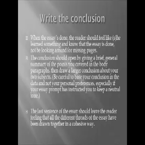 How to Write a Comparative Essay