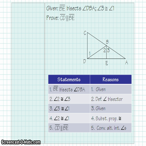 Obj. 12 Proving Lines Parallel