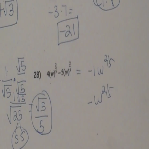 algebra-operations with radicals