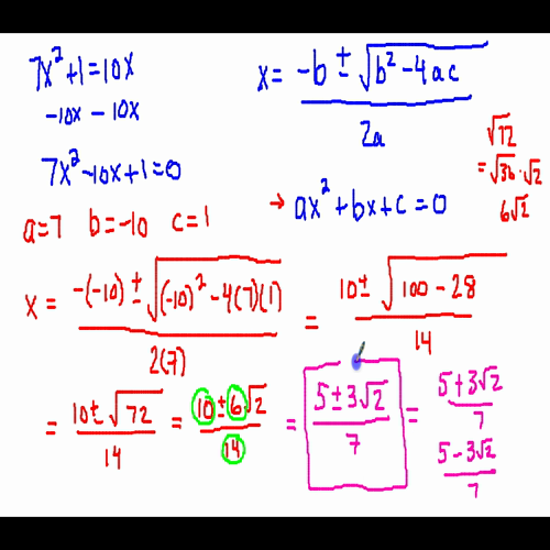 quadratic formula 2