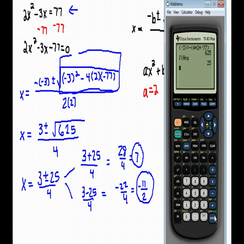 quadratic formula