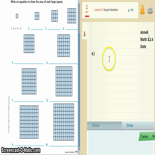 3.2.6 square numbers