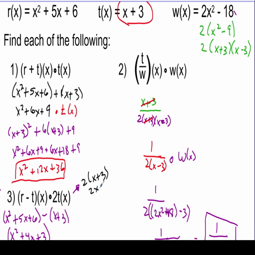 video 8 - combining operations and compositions