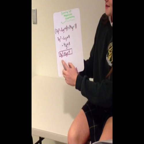 Adding and Subtracting Polynomials - 2