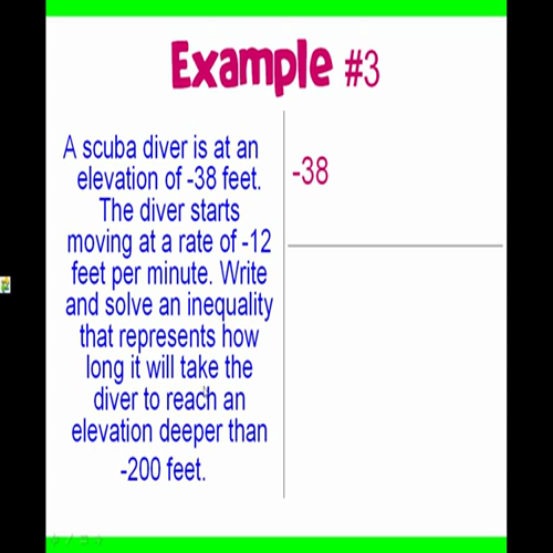 solving two step inequalities
