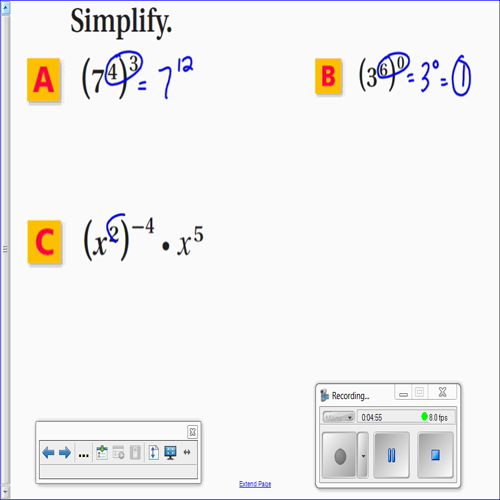 More Properties of Exponents
