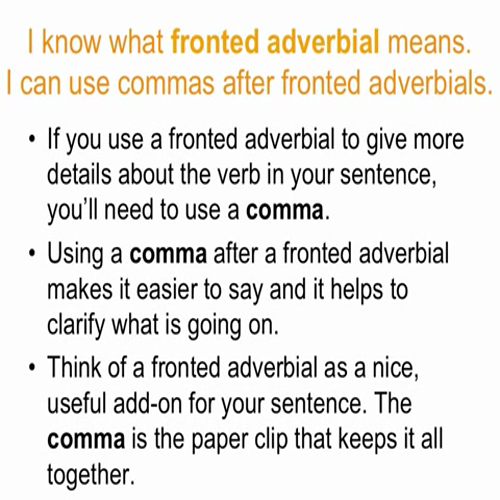 adverbials etc.