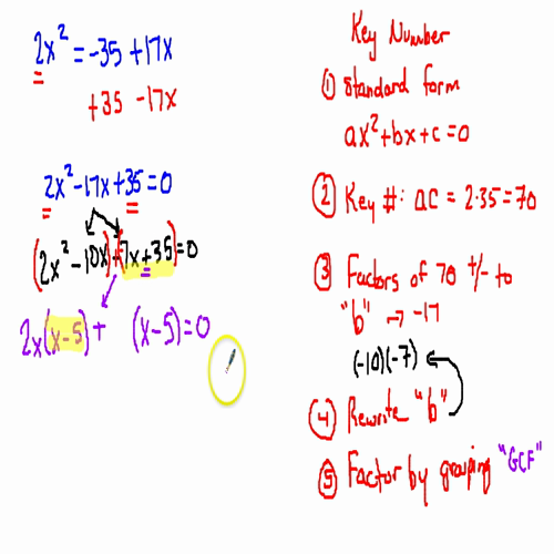 key number method 2