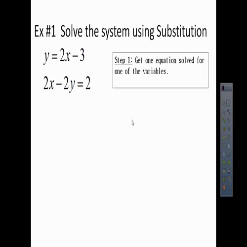 solving systems by graphing and substitution