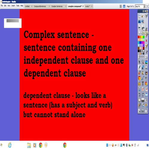 compound complex sentences audio lesson