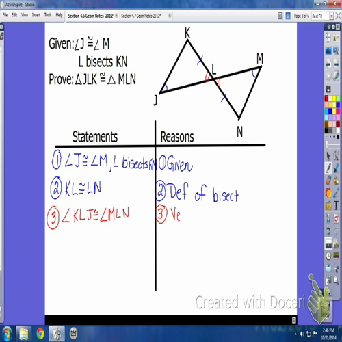 Section 4.6 and 4.7 Geom H Notes - ASA, AAS, CPCTC