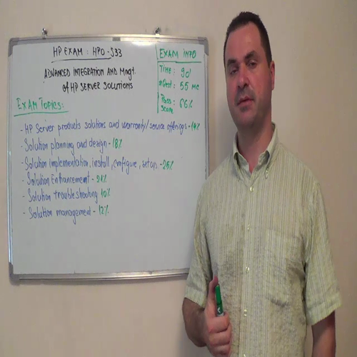 HP0-S33 – Practice Exam Test Questions HP