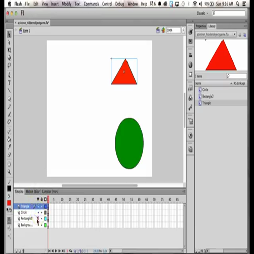 lesson 3- creating a hidden object with the line tool