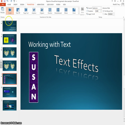 transitions in powerpoint