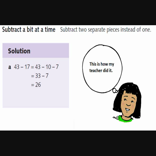 Subtract a bit at a time