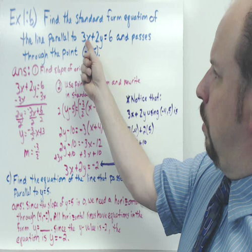 Equations of Parallel and Perpendicular Lines