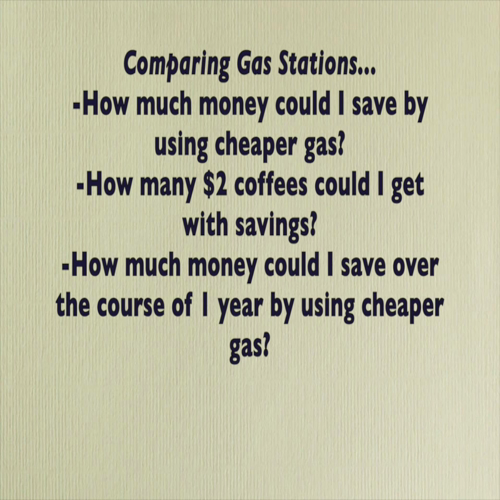 Gas Station Comparison