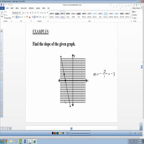 Slope of a Line