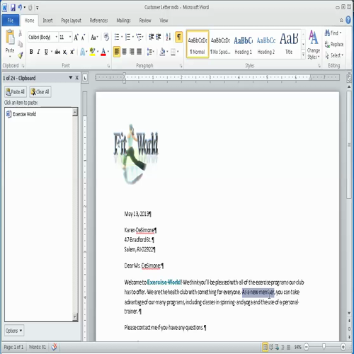word lesson 2, part 2