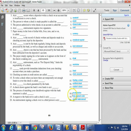 ch. 9 assessment review & review sheet