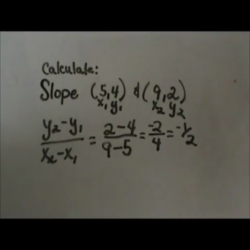 calculate slope