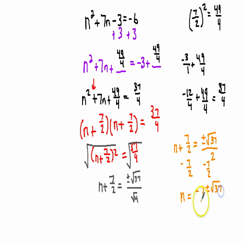 Completing the Square with an Odd Middle Term