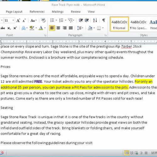 word lesson 4, part 2