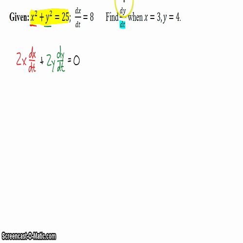 AP Calc @ Harrison: Related Rates