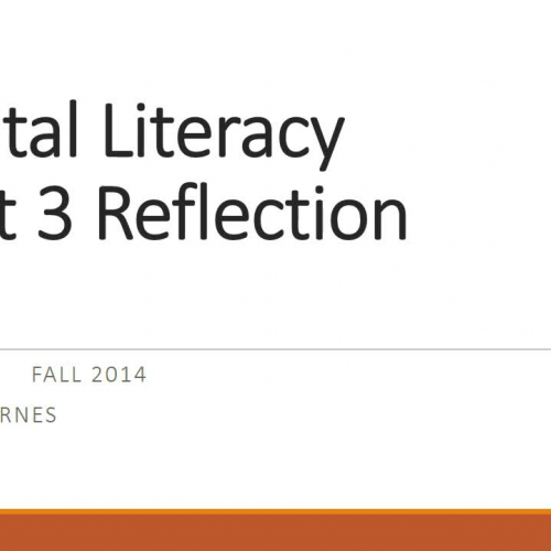 Digital Literacy IDT 7064