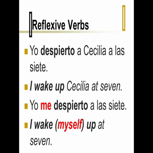 reflexive verbs