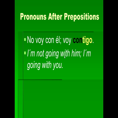 pronouns after prepositions