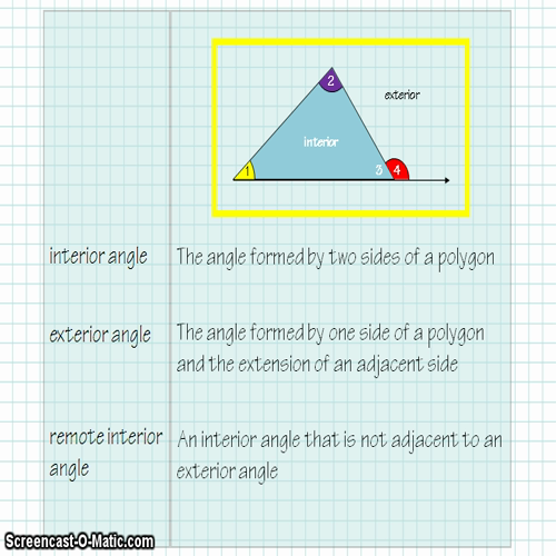 2.4.1 Triangle Angle Relationships