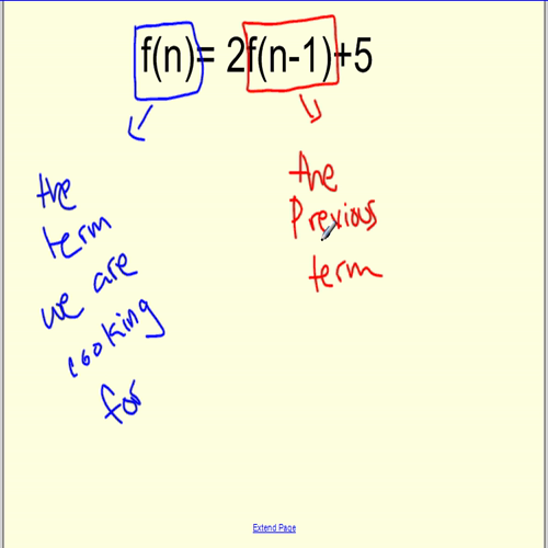 recursive sequences video