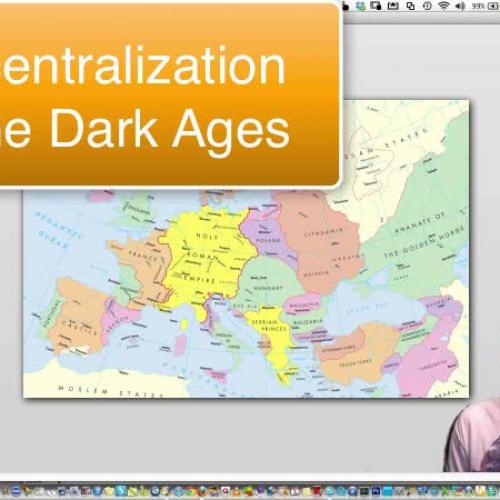 The Decentralization of Europe at the time of the Dark Ages