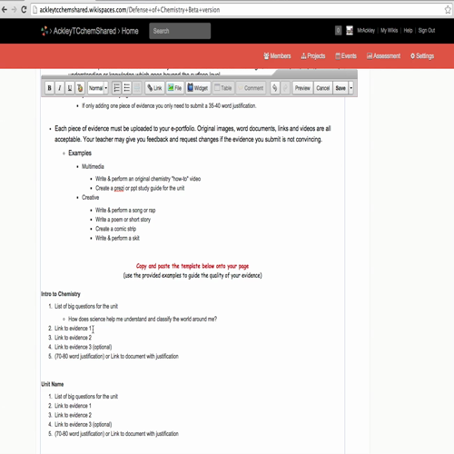 Defense of Chemistry - links & files