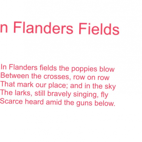 In flanders field poem
