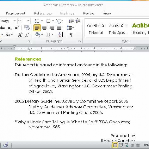 word lesson 5, part 2