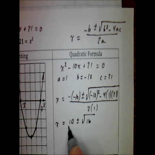 Solving Quadratic Equations with Rational Solutions #1