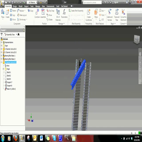 vex-applied autodesk inventor training 5 - how to rotate arm