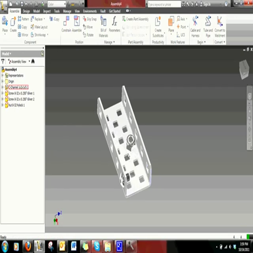 vex-applied autodesk inventor training 3 - tangent constraint