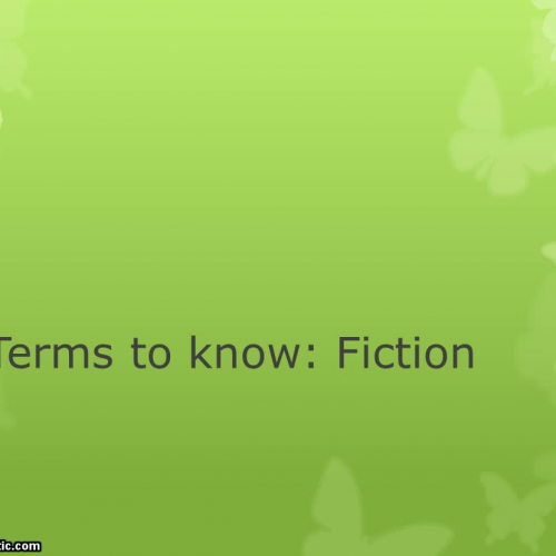 Flipped: Fiction Terms