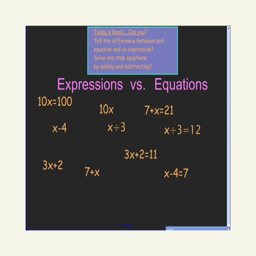 Solving one-Step Equations by Adding and Subtracting