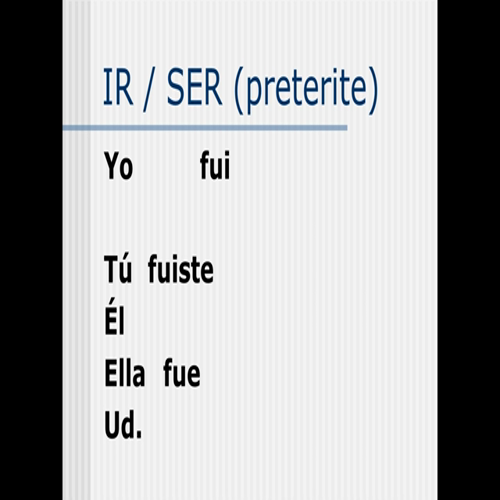 irregular preterites