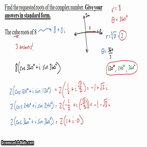 Pre-Calc @ Harrison: The Cube Roots of 8