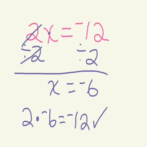 start of class review solving  one-step equations multiply and divide