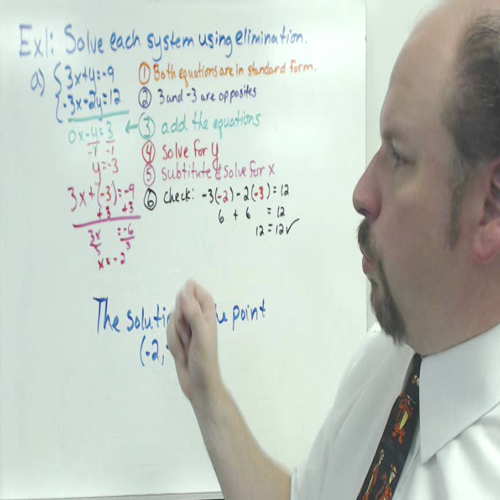 solving linear systems using eliminations