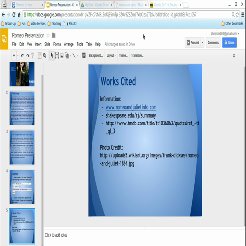 Editing your presentation
